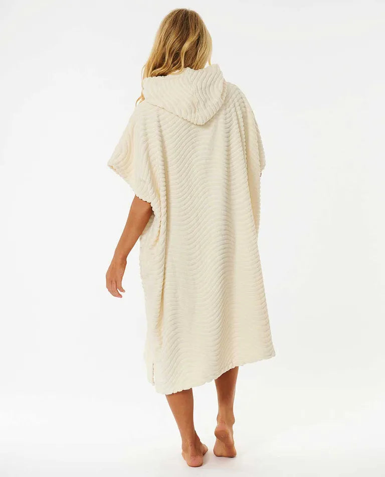 SWIRL TERRY HOODED TOWEL