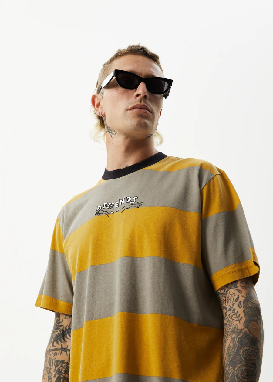 SPACE RECYCLED STRIPE RETRO FIT TEE