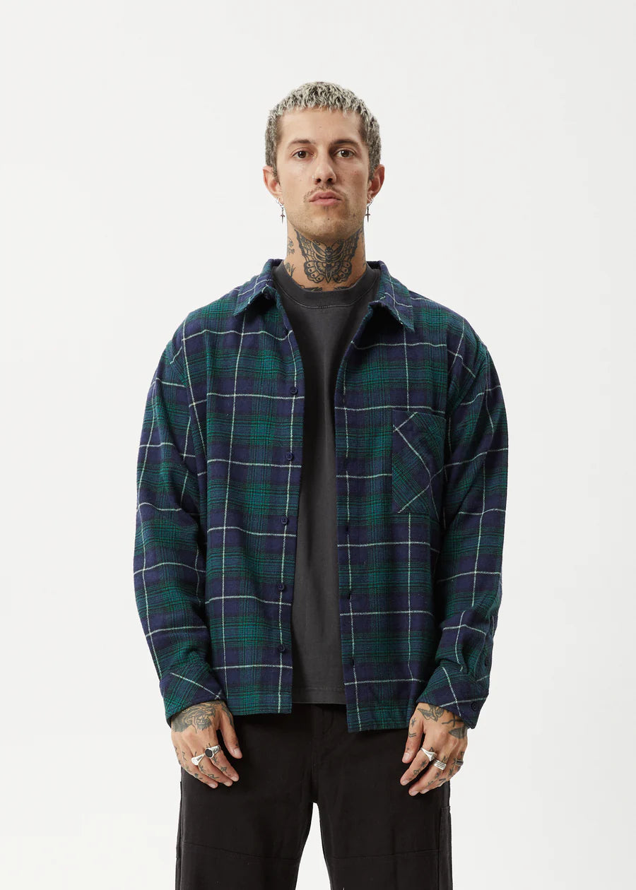 QUESTIONS RECYCLED FLANNEL SHIRT