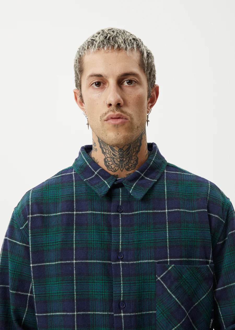 QUESTIONS RECYCLED FLANNEL SHIRT