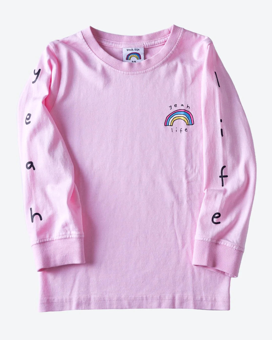 YEAH LIFE KIDS HEMP ORGANIC LONG SLEEVE TEE