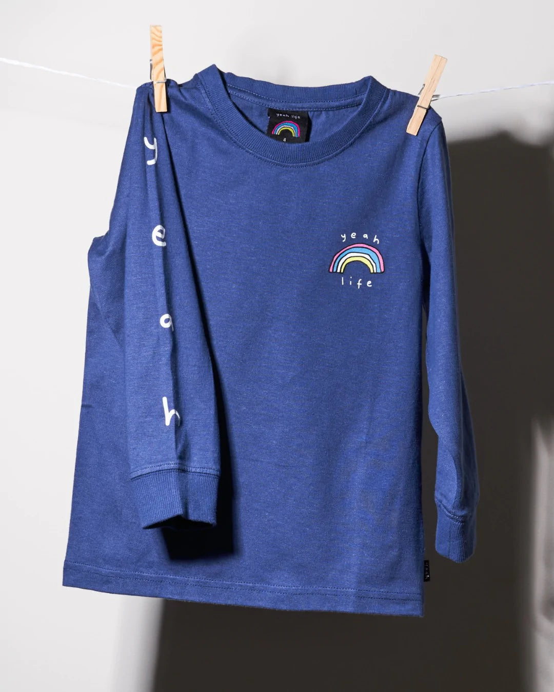 YEAH LIFE KIDS HEMP ORGANIC LONG SLEEVE TEE